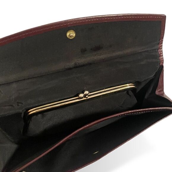 ❤️SOLD❤️Christian Dior Trotter Red Vintage Long Wallet with Mini-Kiss-lock Pouch - Picture 6 of 8